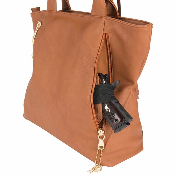 Concealed Carry Purse, Premium Holstered Handbag With Safety Locking Option, :' - Picture 4 of 6